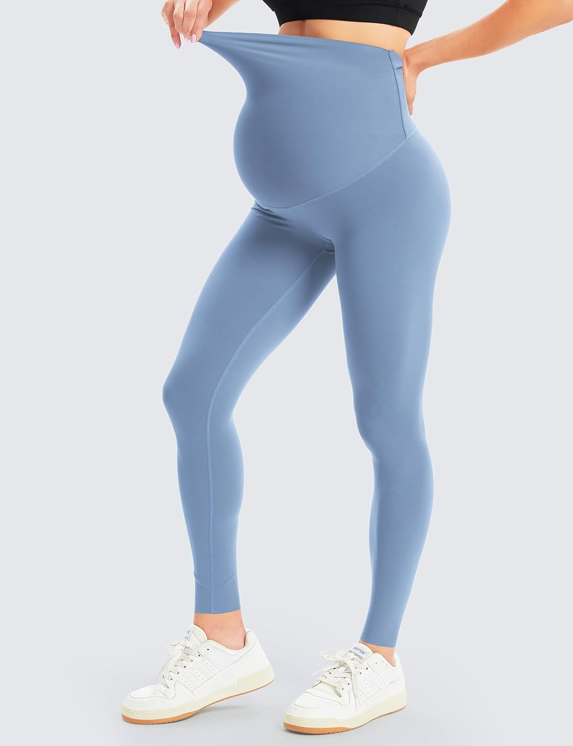 Women'S Maternity Leggings over the Belly Bump Workout Full Length Leggings Running Active Yoga Pants